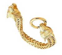 Limtula Pulsera con Cabeza De Lobo para Hombre con Acero Inoxidable Longitud Ajustable Que Garantiza Durabilidad Y Comodidad para Usar Durante Todo Día Pulsera Única