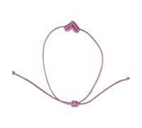 Limtula Pulsera con dije de corazón de cordón trenzado, ajuste cómodo, uso diario, joyería de amistad Unisex bohemia, regalo, pulsera única para pareja
