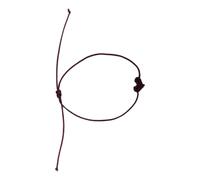 Limtula Pulsera con dije de corazón de cordón trenzado, ajuste cómodo, uso diario, joyería de amistad Unisex bohemia, regalo, pulsera única para pareja