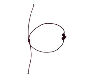 Limtula Pulsera con dije de corazón de cordón trenzado, ajuste cómodo, uso diario, joyería de amistad Unisex bohemia, regalo, pulsera única para pareja