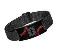 Limtula Pulsera De Cruces De Ajustable para Hombres Diseño De Patriótica De UU. Regalo De Fe Cristiana De Acero Inoxidable Joyería Cristiana para Hombres Pulsera De De UU.