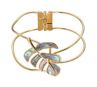 Limtula Pulsera De Hoja Ancha Contemporánea Brazalete Hecho A Mano Accesorio De Muñeca Resistente A La Oxidación para Citas Y Reuniones Sociales Brazalete Resistente A La Oxidación