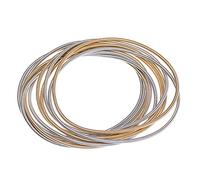 Limtula Pulsera retráctil de Alambre de Resorte de Cuerda de Acero Carbono, Bobina apilable, Pulseras de Cuerda de Guitarra de Alambre de Acero Carbono, Pulseras para niñas