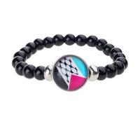 Limtula Pulsera única con la de Palestina, pulseras tejidas de varias ajustables, pulsera con cuentas de, joyería para todas las ocasiones, obras de arte únicas, C