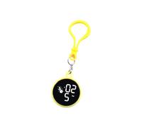 Limtula Reloj Colgante electrónico, Reloj Digital LED, Carcasa ABS Resistente Agua con Hebilla de Llave, Reloj de Examen para Estudiantes, Colgante Digital, Yellow