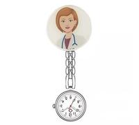 Limtula Reloj de bolsillo para enfermeras con función de fijación fácil para médicos y enfermeras en entornos clínicos, reloj profesional de la salud