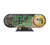 Limtula Reloj de proyección digital para dormitorio con proyectores de 180° en el techo, relojes despertadores fuertes con luces nocturnas para techo de dormitorio