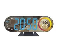 Limtula Reloj de proyección digital para dormitorio con proyectores de 180° en el techo, relojes despertadores fuertes con luces nocturnas para techo de dormitorio