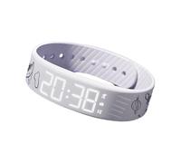 Limtula Reloj despertador silencioso con verificación científica de despertador, correa de silicona transpirable que evita el sueño excesivo sin perturbaciones, carga alimentada por USB, C