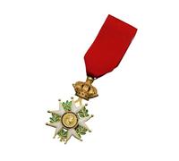 Limtula Réplicas de aleación de medallas de honores napoleónicas: conjunto de coleccionista histórico, 3 opciones de acabado y vitrina, accesorios para juegos de rol de disfraces militares