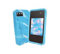 Limtula Smartphone Interactivo para niños pequeños con Pantalla, Blue | Juguete Educativo para Niños Niñas, 18 Juegos de Aprendizaje, Reproductor de Música con Funda de Silicona, Alarma