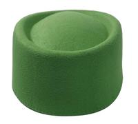 Limtula Sombrero clásico de lana Derby de diseño suave para mujer, ocasión formal, picnic, viajes, bolos de lana para mujer, Pasto Verde, Talla única