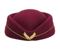 Limtula Sombrero de azafatas Sombrero de azafata Sombreros de, Claret