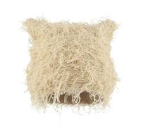 Limtula Sombrero de orejas de gato para mujer y hombre, para actividades al aire libre, uso casual, grueso, cálido, calavera, invierno, deportes al aire libre, esquí, mujer, sombrero casual, beige