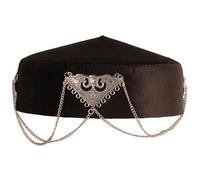 Limtula Sombrero étnico kazajo con flecos y tradición y modernidad para amantes de la cultura y participantes en eventos, sombreros étnicos