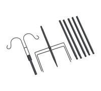 Limtula Soporte de alimentación para pájaros silvestres con gancho para decoración de jardín, al aire libre, estación de alimentación de baño, comederos colgantes, postes para exteriores, resistente