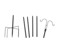 Limtula Soporte de alimentación para pájaros silvestres con gancho para decoración de jardín, al aire libre, estación de alimentación de baño, comederos colgantes, postes para exteriores, resistente