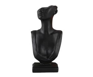 Limtula Soporte de exhibición de modelo de cuello único, soporte moderno para aretes, maniquí, busto, joyería, collar, modelo para exhibir pendientes
