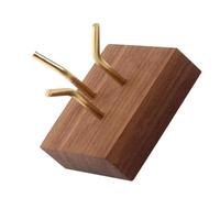 Limtula Soporte de madera para muestras minerales, elegante soporte de fósiles y piedras preciosas, soporte decorativo de geodas, estante de exhibición de madera, S, como se describe