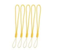 Limtula Soporte para cordón de Cuerda, Correa, Yellow | Para cámara de teléfono celular, correa de mano de 5 piezas, cordón de soporte de cuerda, para cámara de
