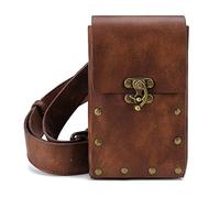 Limtula Steampunk - Riñonera de senderismo para mujer, multifunción, a la moda, para trompeta, cartero, mensajero, para hombre, bolsa para teléfono móvil al aire libre, Bn
