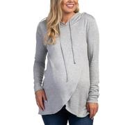 Limtula Sudadera con Capucha y cordón para Embarazo, Light, Light Grey S