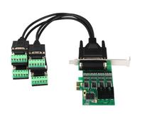 Limtula Tarjeta PCIE Industrial a RS232 RS485 Adaptador convertidor de Velocidad rápida PCIE a RS232 de 4 Puertos para Aplicaciones industriales Tarjeta de Transferencia rápida de Datos