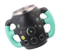 Limtula Tazas de acero inoxidable con aislamiento térmico con temática de carreras con en volante, forro de resina, taza para bebidas frías y calientes para amantes y coleccionistas Tazas de acero de