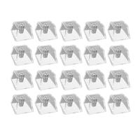 Limtula Teclados para juegos, 20 unidades, altura original, transparente, capa de cristal, teclas retroiluminadas para teclados mecánicos, teclas de perfil original