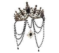 Limtula Tocado de Madonnas Diademas de Diosas Tocados hechos a mano con de cuentas para fiestas temáticas y actuaciones Tocados de novia y boda