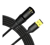 Limtula USB a Macho a XL.R Macho Poliamida, XLR male head 3M