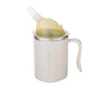 Limtula Vaso Ergonómico para Alimentación De Enfermeras 400 Ml Tecnología contra Derrames con Pajita De Seguridad Pacientes con Parálisis Asistencia Comidas Líquidas Construcción Permanente Sin