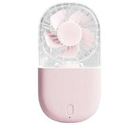 Limtula Ventilador portátil de mano, pequeño ventilador de mano recargable de 1200mAh para viajes, hogar, oficina, Camping, refrigeración interior y exterior, Camping aire