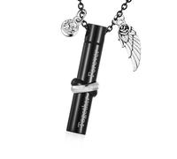 Limtula Wing Art Collar De Cremación para Cenizas Ataúd De Tamaño Pequeño Urna De Cenizas Conmemorativa Familiar Segura Elegante Memoria De Aluminio