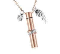 Limtula Wing Art Collar De Cremación para Cenizas Ataúd De Tamaño Pequeño Urna De Cenizas Conmemorativa Familiar Segura Elegante Memoria De Aluminio