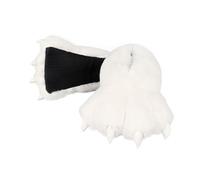 Limtula Zapatillas con patas para, mujeres y hombres, zapatillas con garras divertidas, zapatos divertidos para casa, novedad, patas de animales, novedad para hombres, White