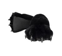 Limtula Zapatillas con patas para, mujeres y hombres, zapatillas con garras divertidas, zapatos divertidos para casa, novedad, patas de animales, novedad para hombres, Black