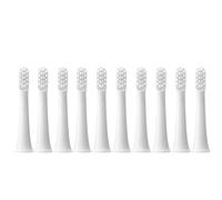 Lin Cabezales de reemplazo Compatible for MIJIA T100 Sonic Cepillo de Dientes eléctrico Soft Vacuum Dupont Whitening Limpio Brishines Boquillas Cabeza 10pcs Going (Color : 10PCS-White)