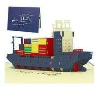 Lin de Pop Up Tarjetas 3d Tarjetas, tarjetas de felicitación Mercancías Barco