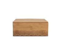 LIN HOME Cajas Rectangulares de Bambú Natural Mini 17x10x7cm RS02176, Perfectas para Joyas, Manualidades DIY y Decoración, Almacenamiento Compacto y Ecológico