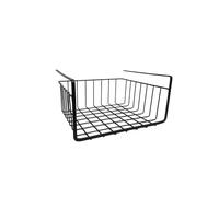 LIN HOME Cesta Metálica de Almacenamiento con Asas - Organizador Rejilla para Cocina, Baño o Despacho - Diseño Resistente y Versátil 30×25.5×14.6 cm XZ-23321 (M4)