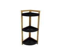 LIN HOME XZ-22108-2 Estante Organizador de Madera Natural Pirámide para Baño, Alacena, Lavandería, Multifunción 3 Niveles.