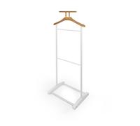LIN HOME XZ-22183-1 Galán de Noche de Pie para Trajes 45x28x109cm de Madera y Metal - Perchero Pie Moderno Multifuncional para Ropa de Hombre o Mujer