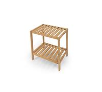 LIN HOME XZ-22242 Estantería Madera de 2 Niveles 35x28x40cm Desmontable - Estantería Organizador para Baño, Salón, Dormitorio de 2 Estantes