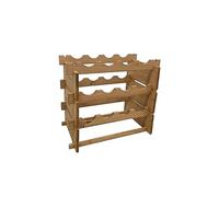 LIN HOME XZ-22250 Botellero Vino Madera para Almacenar de Manera Óptima hasta 12 Botellas de Vino