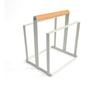 LIN HOME XZ-22297-2 Soporte para Table de Cortar y Bandejas - Estante Almacenamiento para Guardar Bandeja de Horno, Sartenes, Platos - Organizador de Cocina - Blanco