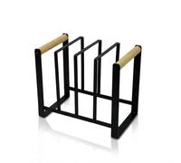 LIN HOME XZ-22299-1 Soporte para Platos con Estructura Robusta, Organizador Multiusos para Cocina(Black,20 * 12 * 16)