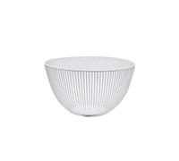 LIN HOME XZ-23156 Frutero de Alambre Metálico Blanco - Regalo Elegante para el Día de la Madre - Cesta de Diseño Moderno con Líneas Entrelazadas para Cocina, Comedor y Decoración Contemporánea