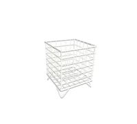 LIN HOME XZ-23162 Cesta de Almacenamiento Plegable con Asas de Transporte, Organizador Versátil para Hogar y Viaje(White20.2 * 20.2 * 22.5)