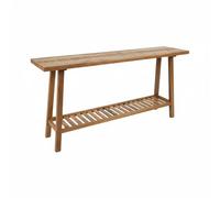 LIN HOME XZ-241113 Mesa Consola de Madera Antigua con Técnica de Mortaja y Espiga - Arte Oriental Centenario, Texturas Únicas